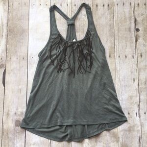 Ya Los Angeles Open Back Fringe Tank
